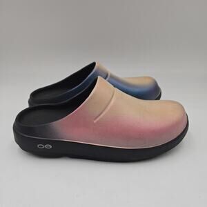OOFOS OOcloog Women's Size 7 Colorful Recovery Comfort Mule Clogs Slip On